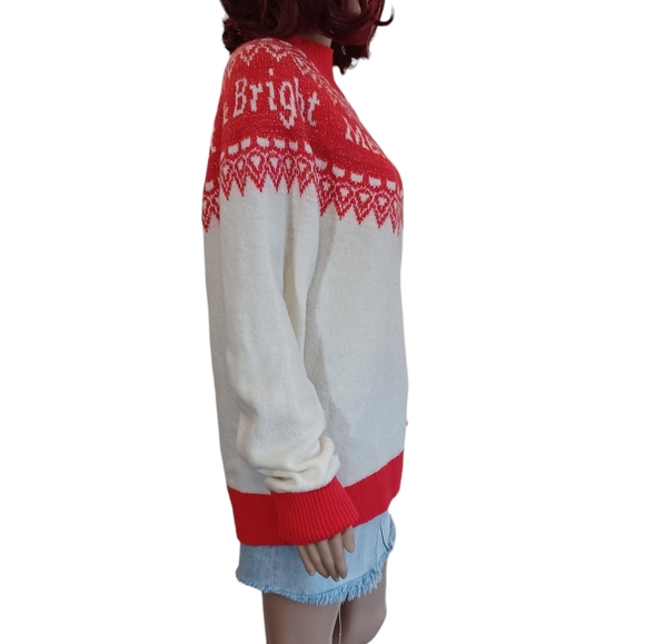 Holiday Time Merry & Bright Christmas Sweater - Picture 5 of 8
